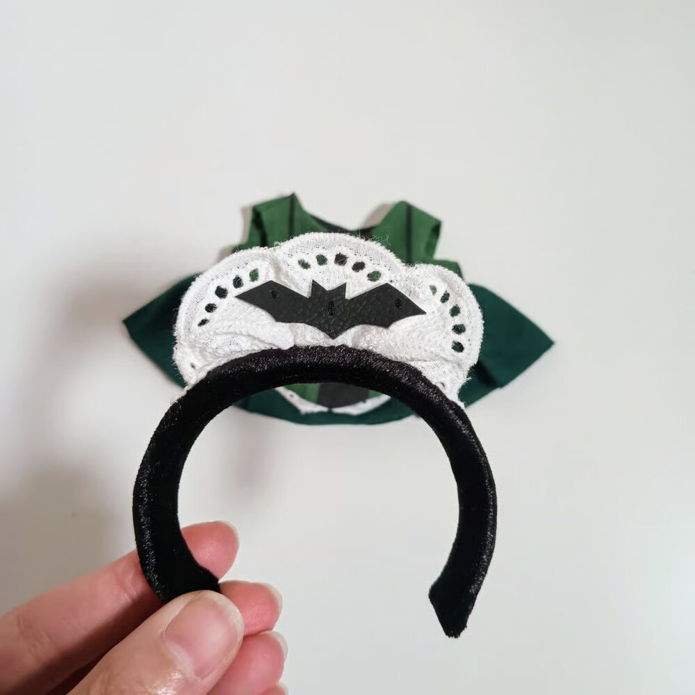 Custom Haunted Mansion Maid Inspired Dress and Headband Labubu Outfit - Picture 6 of 6